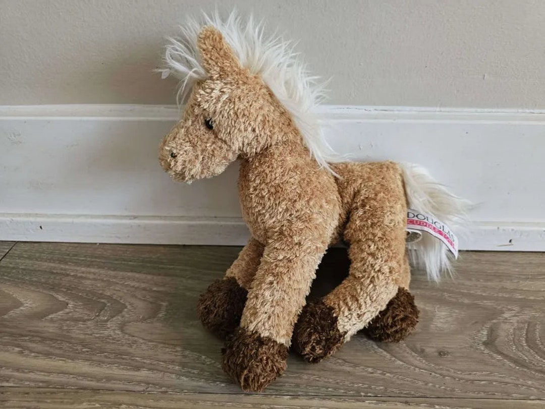 Douglas Cuddle Toys Beige Brown Pony Horse Stuffed Animal Plush Toy 7 Etsy UK