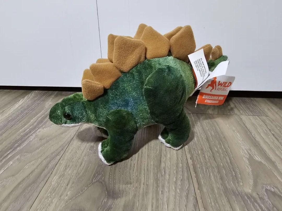Wild Republic Dinosauria Mini Stegosaurus Stuffed Animal Plush Toy