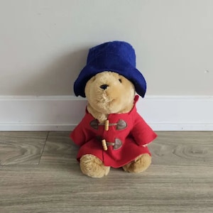 Vintage Paddington Bear Stuffed Animal Plush Toy 15.5&quot;