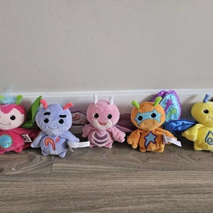 Ganz Webkinz Collection of 5 Zum Buddies Stuffed Animals Plush Toy 6&quot;