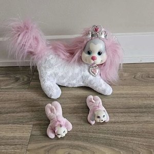 Puppy Surprise Momma Dog and 2 puppy Dogs Stuffed Animal Plush Toy 10.5&quot;