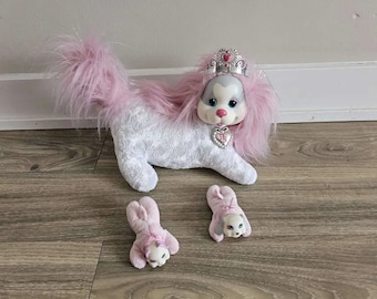 Puppy Surprise Momma Dog and 2 puppy Dogs Stuffed Animal Plush Toy 10.5&quot;