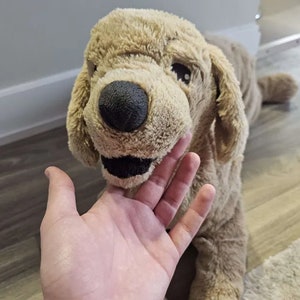 かわいいリアルなゴールデンレトリバー枕ぬいぐるみ動物おもちゃ24インチ