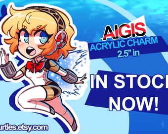 Persona 3 Aigis Acrylic Charm Keychain 2.5''