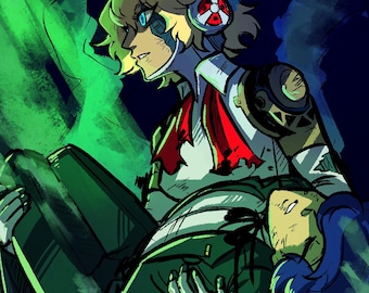AIGIS & MAKOTO BLOCKBUSTER Persona 3 Mini-Print 5x7