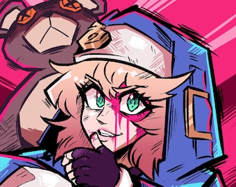 BOUNTY HUNTER Bridget Guilty Gear Print 10x12