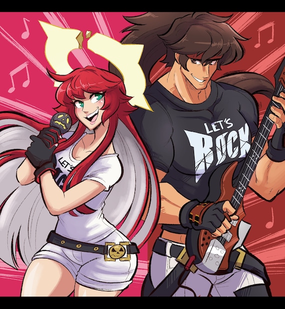 LET'S ROCK Jack'o Sol Badguy Guilty Gear Strive Print 12x13 - Etsy