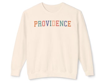 Providence Bright Pastel Colors Comfort Colors Crewneck Sweatshirt | Rhode Island