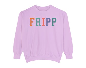 Fripp Bright Color Pastels Unisex Comfort Colors Sweatshirt