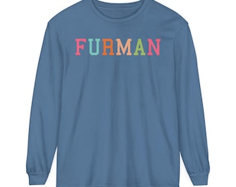 Furman Bright Colors Comfort Colors Long Sleeve T-Shirt