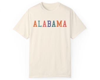 Alabama Bright Pastel Colors Comfort Colors T-shirt