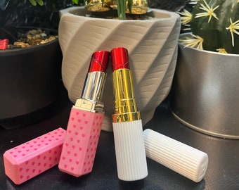 Lipstick Lighter for Women, White and Pink Heart Lighter, Cute Lighter Gifts, Zippo Girls Lighter