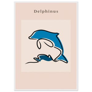 Ocean Tranquility Gerahmtes Poster - Minimalistischer Meeresschildkröten Kunstdruck