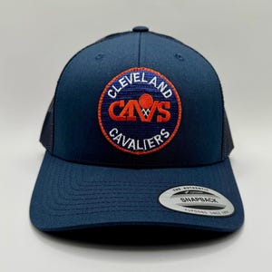 Cleveland 80’s Basketball Patch Hat (Navy Blue)