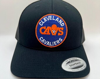 Cleveland 80er Basketball Runde Patch Hut (Schwarz)