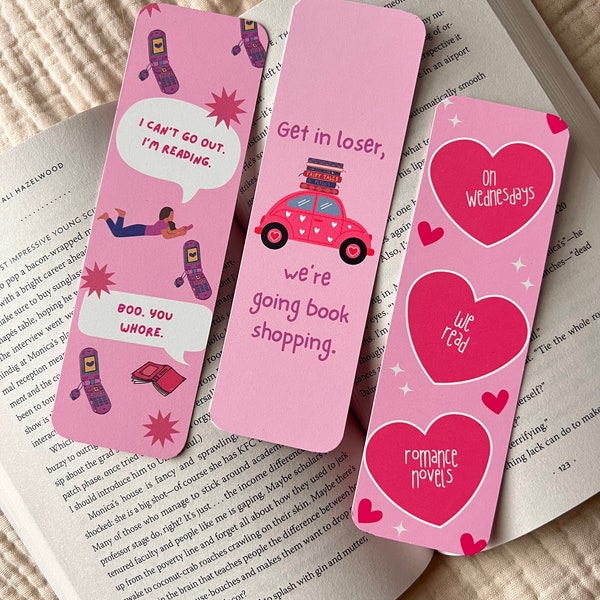 Cute Bookmark | Girly Bookmark | Mean Girl Bookmark | Bookish Gift | Pop Culture Bookmark