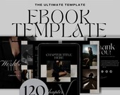 Dark Mode Ebook Canva Template, Coaching Workbook (120 Pages)