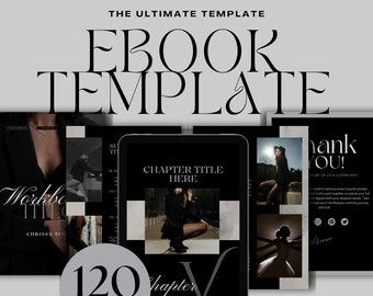 Dark Mode Ebook Canva Template, Coaching Workbook (120 Pages)