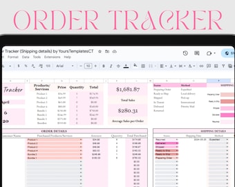 Kundorderspårning, Google Sheets-mall för småföretag