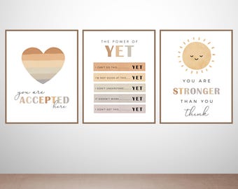 Calm Corner Poster Set: Kids Therapy Printable Art (Digital Download)