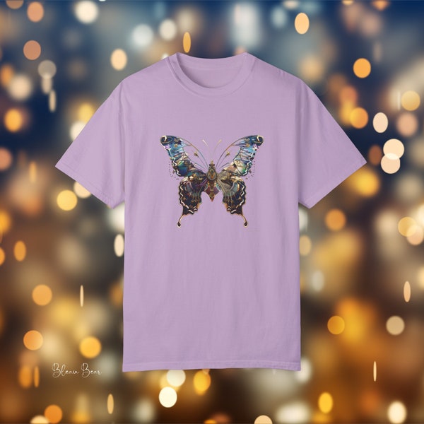 Butterfly T-Shirt Original Artwork T-Shirt Gift Pre-Shrunk Soft-Washed Cotton Tee for Art Lover Gift Socially Conscious Gift Tee Earth Day