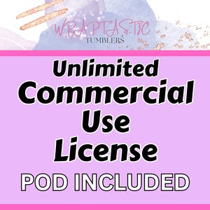 Commercial License - Unlimited - POD Print on Demand Included - Whole Shop - Digital Download - Commercial Use - Designs INCLUDED