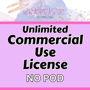 Commercial License - Unlimited - Whole Shop - No Pod - Digital Download - Commercial Use - Designs Sold Separately