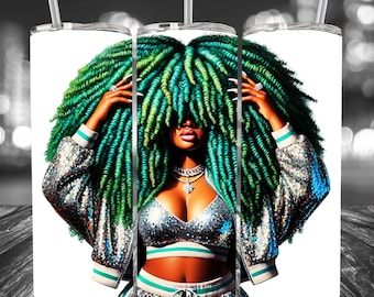 Clipart di donne nere Clipart di ragazze nere PNG Affermazioni ispiratrici Afrocentriche Donne nere Tumbler Disegni di sublimazione digitale Afro PNG