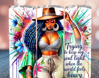 Clipart di donne nere Clipart di ragazze nere PNG Affermazioni di donne nere afrocentriche ispiratrici Download digitale Disegni di sublimazione