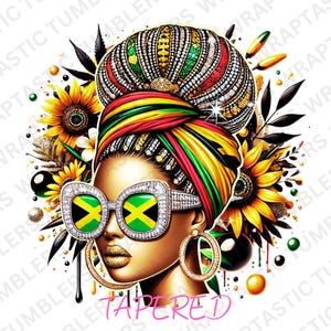 Jamaica Svg Png Rastafarian Tumbler Wrap Black Woman Svg African ...
