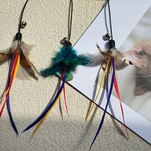Imitatie vliegende vogels voor kattenteaser, vervanging van kattenspeelgoed, handgemaakt kattenspeelgoed, kattenteaser, kattencadeaus, kattenliefhebbercadeaus