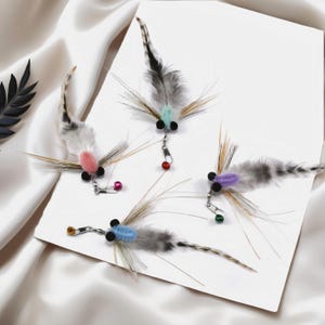 Imitation Flying Insects for Cat Teaser, Cat Wand Toys Replacement, Handmade Cat Toy, Cat Teaser Attachment, Cat Gifts, Cat Lover Gifts