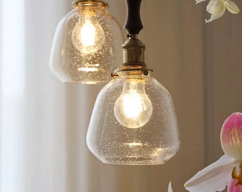 Wishing Bottle Chandelier,Glass Pendant Ceiling Lamp,Bubble Ball Lamps