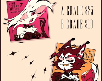Playboy huskerdust hard enamel pins  (IN HAND)