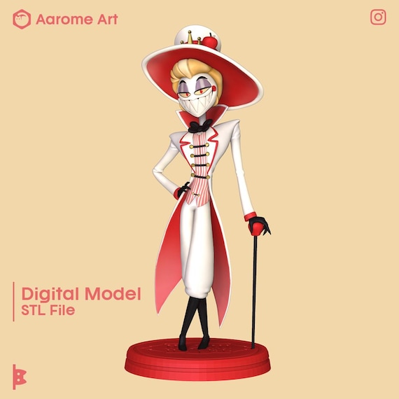 Lucifer Hazbin Hotel Digital Model for 3D Printing - Etsy