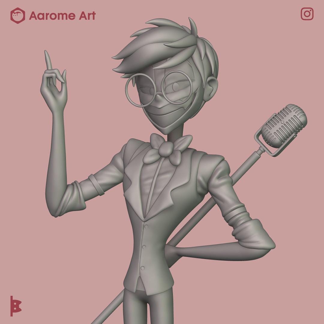 Alastor Human Hazbin Hotel Digital Model for 3D Printing - Etsy