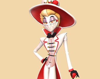 Lucifer Hazbin Hotel Digital Model for 3D Printing - Etsy