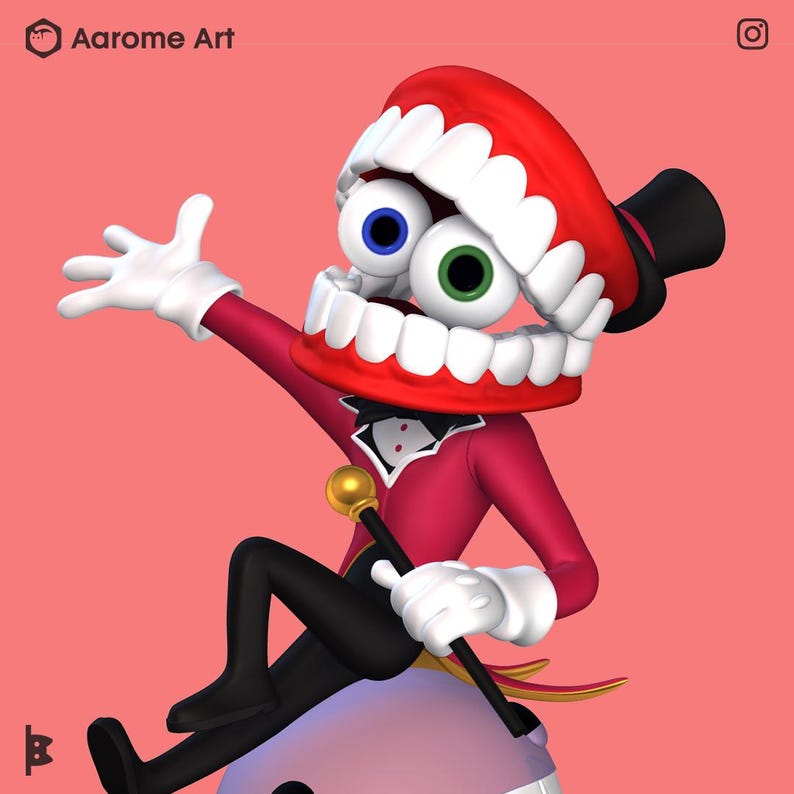 Caine the Amazing Digital Circus Digital Model for 3D Printing - Etsy