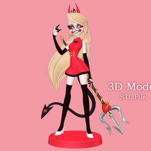 Charlie Demon Hazbin Hotel Modelo Digital Para Impresión 3D
