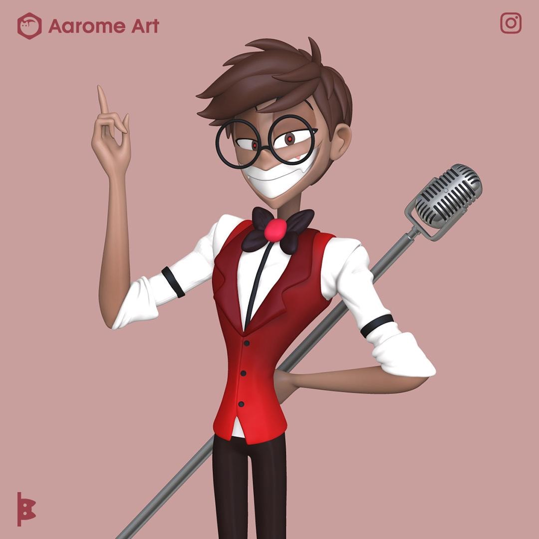 Alastor Human Hazbin Hotel Digital Model for 3D Printing - Etsy
