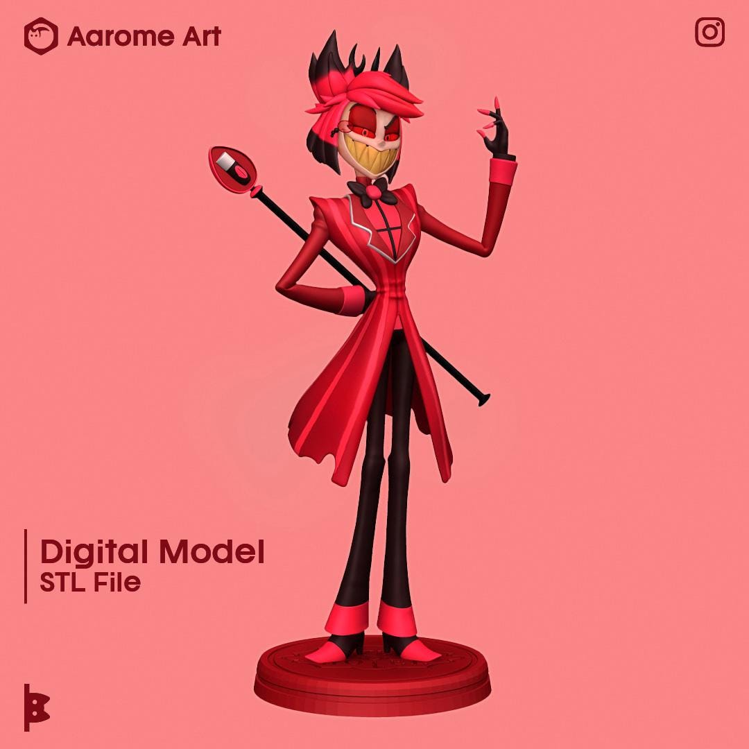 Alastor Hazbin Hotel Digital Model for 3D Printing - Etsy Canada