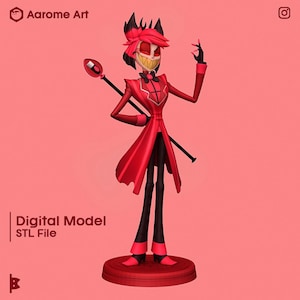 Modelo digital do Alastor de Hazbin Hotel para impressão 3D