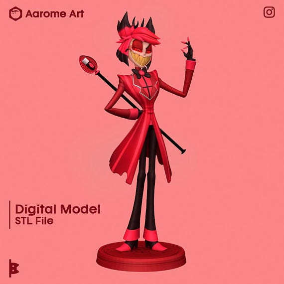 Alastor Hazbin Hotel Digital Model for 3D Printing - Etsy