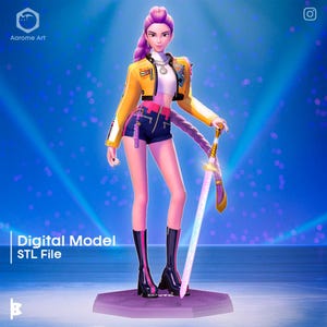 Rumi KPop Demon Hunters Digitales Modell für 3D-Druck