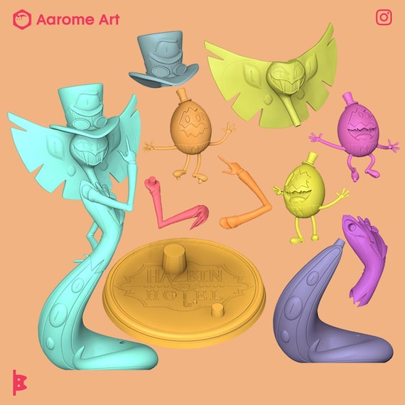 Sir Pentious Hazbin Hotel Digital Model for 3D Printing - Etsy Israel