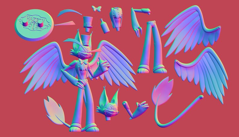 Husk Hazbin Hotel Digital Model for 3D Printing - Etsy