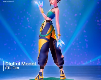 Zoey KPop Demon Hunters Modelo Digital Para Impresión 3D