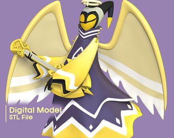 い*ち様 Hazbinhotel ADAM 8×10in サイン入りプリント Adam Hazbin Hotel Digital Model for 3D Printing - Etsy