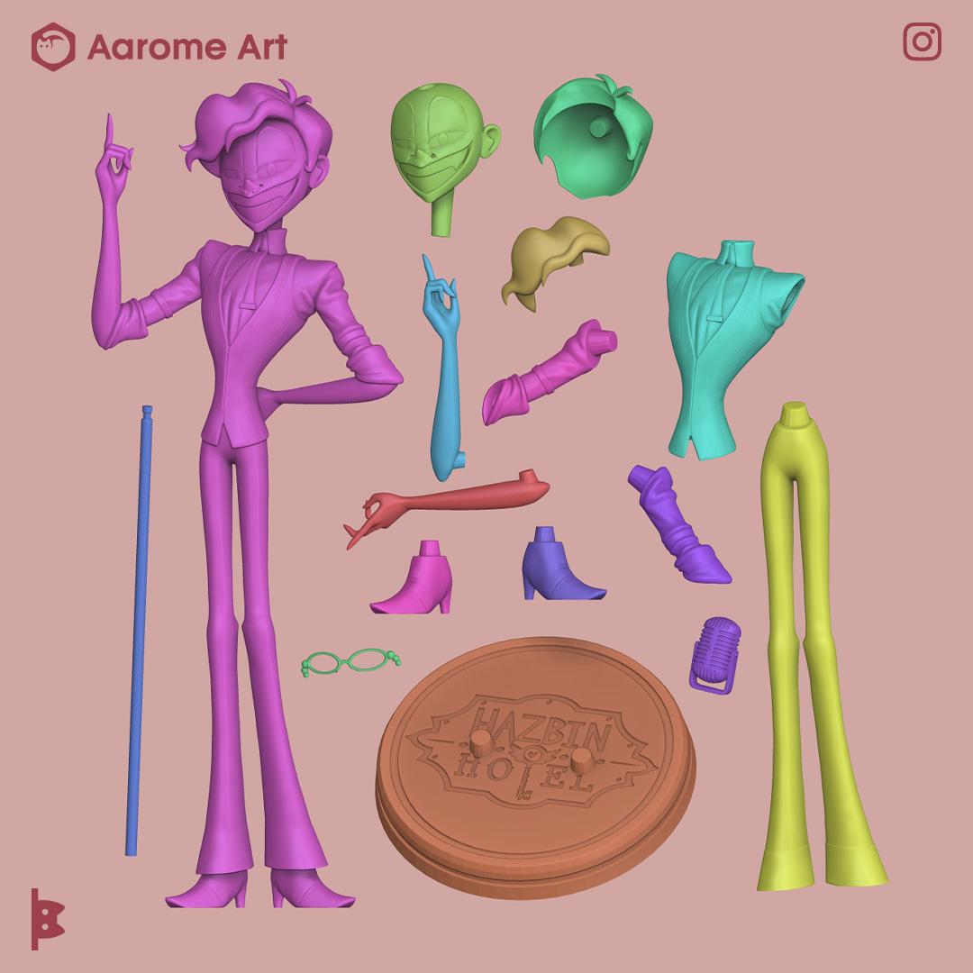 Alastor Human Hazbin Hotel Digital Model for 3D Printing - Etsy