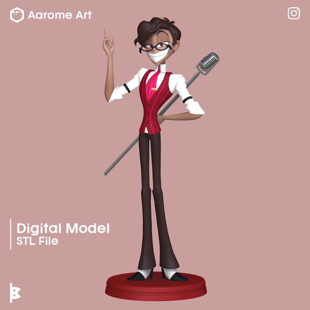 Alastor Human Hazbin Hotel Digital Model for 3D Printing - Etsy Israel
